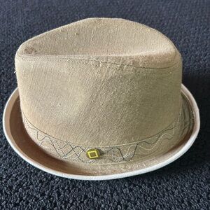 Yellow 108 Hemp Tan Fedora Hat